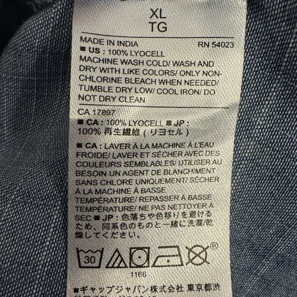 COPY - Banana Republic Shirt XL Womens Boyfriend Fit Casual Beachy Coastal Lage… - Picture 6 of 6